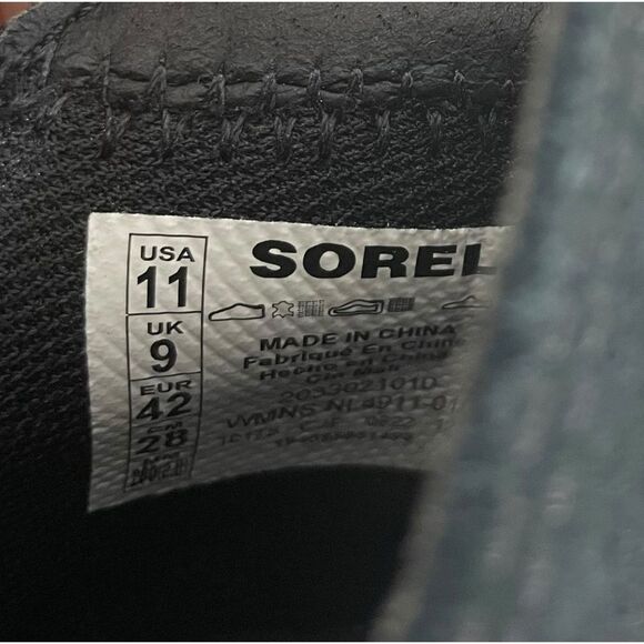 Sorel Black Out N About Slip On Wedge Boots Waterproof Size 11 NEW - Picture 11 of 11
